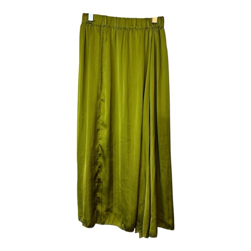 Zara green satin maxi - , skirt