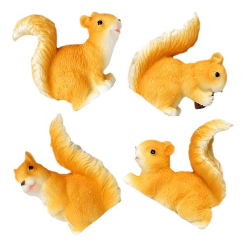 Pcs resin squirrel - 4, tiny
