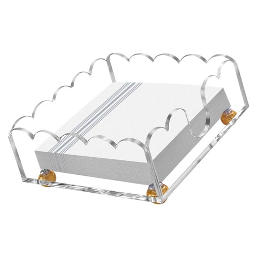 Clear acrylic guest napkin - clear,