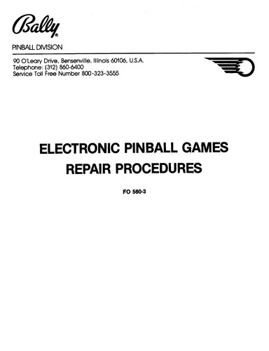 Bally pinball workshop - bally,