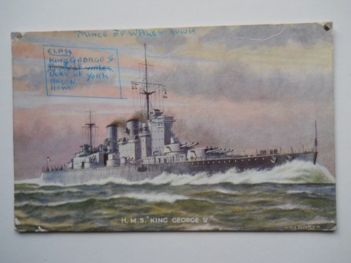 Vintage coloured postcard - coloured,