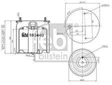 Febi front left air suspension - left,
