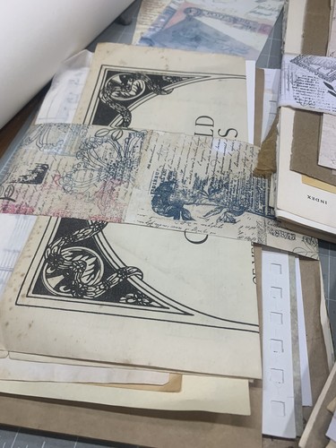 Sheets vintage book pages - 50,