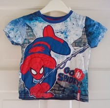 Official Marvel Spider-Man Children's Kids Go Spidey! T-Shirt Size 3 Years