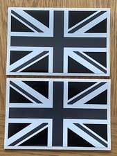 2X BLACK/WHITE UNION JACK FLAG