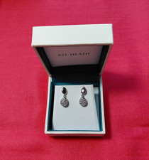 Stunning Kit Heath Coast Pebble Glisten Pave Drop Earrings - Excellent Condition