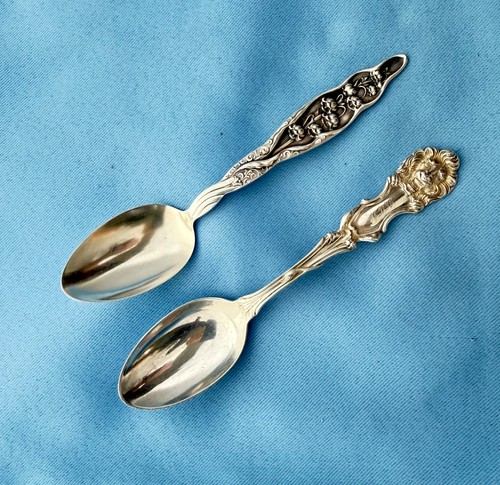 Lot sterling teaspoons f - sterling,