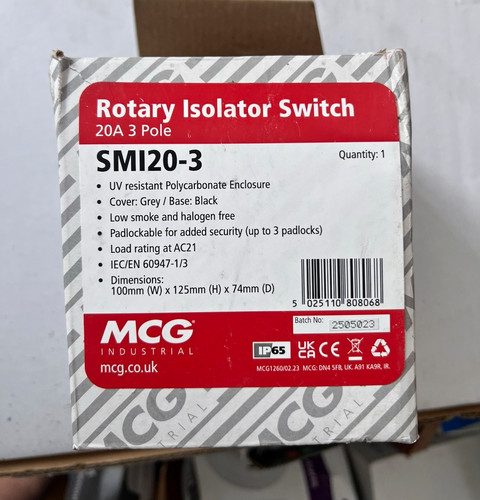 Mcg smi20 rotary isolator - rotary,