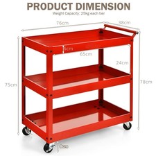 3-Tier Heavy Duty Service Cart
