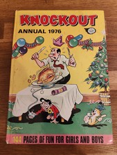 ANNUAL - Knockout Annual 1976 Vintage Hardback Annual Low Grade 