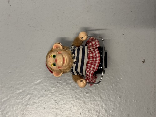 Vintage skipping monkey toy - toy, by