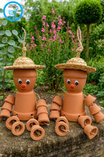 Garden decor pots set of - -,