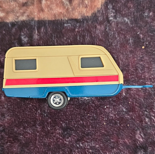 Plastic toy caravan trailer - toy,