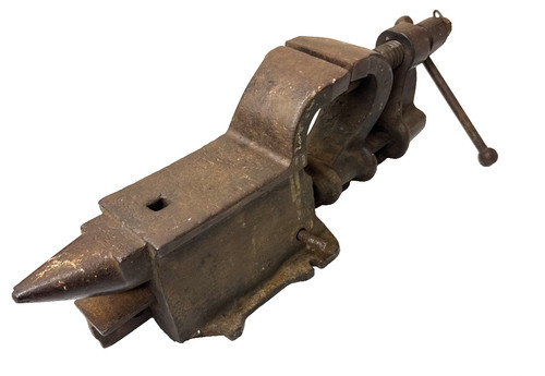 Antique vise anvil combo early - combo,