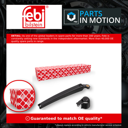 Wiper arm fits golf - fits, rear