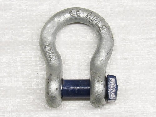 Galvanised lifting bow shackle - galvanised,