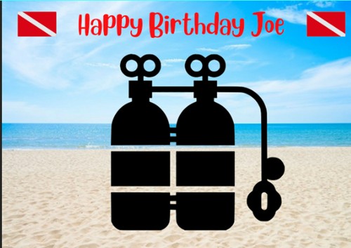 Personalised scuba diver - personalised,