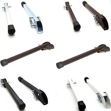 2 x Heavy Duty Kick Down Stay Spring Loaded Door Stop Gates Doors Free P&P