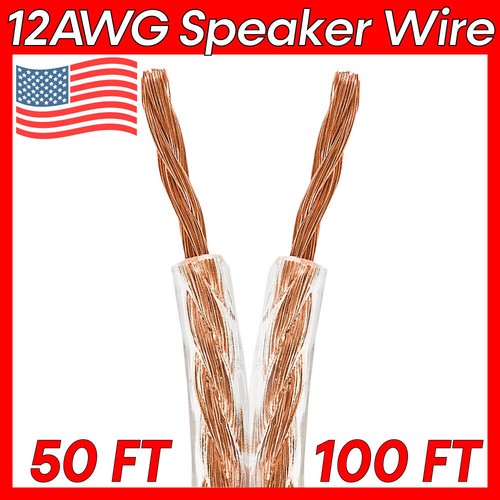 12awg speaker wire - speaker, clear