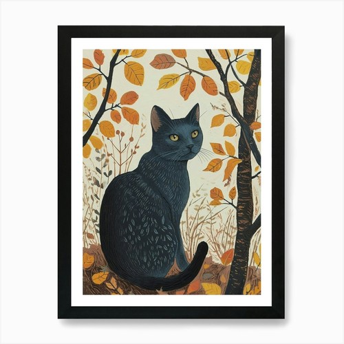 Russian blue cat relief - russian,