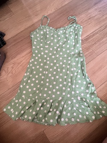 Zara green white - green, dot
