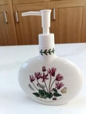 Portmeirion Botanic Garden Oval Lotion/Soap Dispenser (Cyclamen) 7.5 Inch