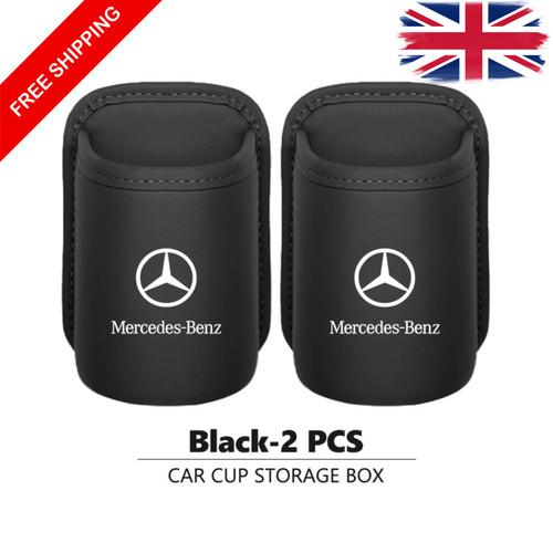 Leather car cup holder - car,
