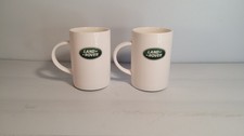 Land Rover Mug x 2 Fine Bone China White Logo Mug Tea Collectible 