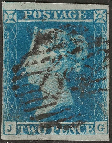 1849 two penny blue - gb,