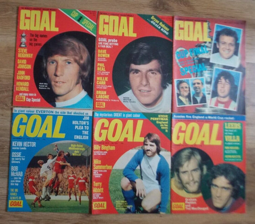 Goal 1973 football magazines - football,