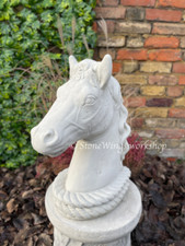 28 KG Concrete HORSE sculpture Horse figure Stone pony statues Miniature garden