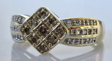 Gold Diamond Ring - Ex QVC 9ct