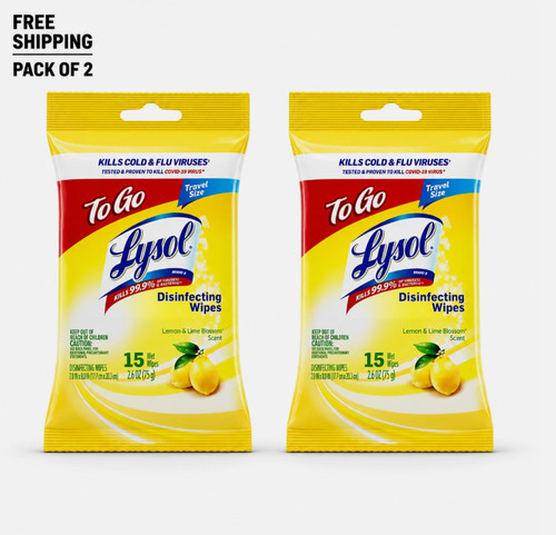 Disinfecting wipes lemon - disinfecting, scent