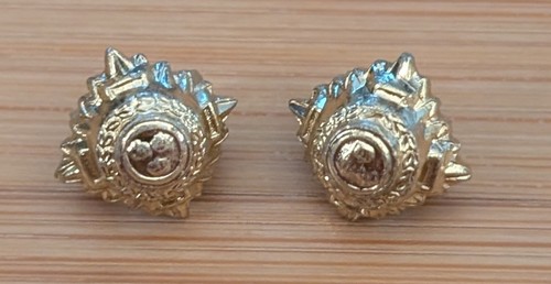 Pair gold toned staybrite - pair, of