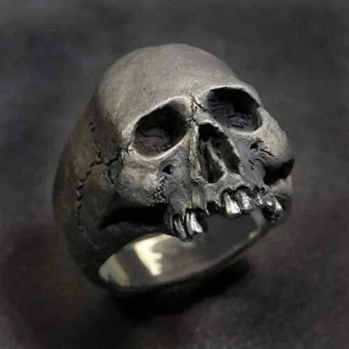 Vintage gothic skull ring for - vintage,