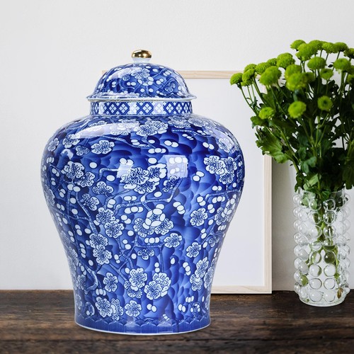 Plum porcelain vase - vase, jar