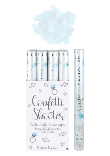 Confetti shooter 50cm white - confetti,