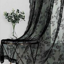 Lace Sheer Curtain Window Embroidered Drapes Elegant Tulle Curtain Home Decor