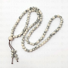 White howlite 108 mala prayer - 108,