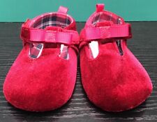 Primark Baby Girl Pram Shoes SIZE UK 9-12 MONTHS - Velvet Effect