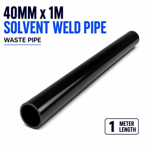 40mm black solvent weld - black,