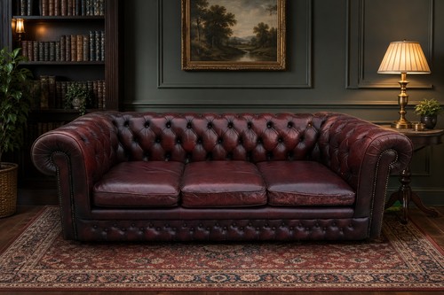Vintage oxblood leather - vintage,