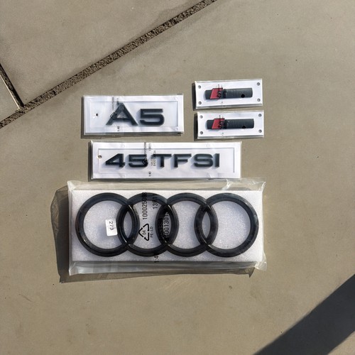Audi gloss black badges - audi,