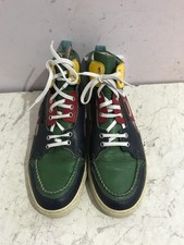 DSQUARED2 genuine leather size 7.5 /41 ankle hi top trainers shoes boots  -AA