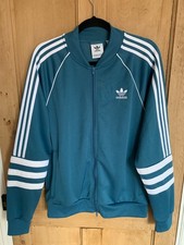 adidas Originals Firebird Teal Retro Style Men's Track Jacket Size Medium M