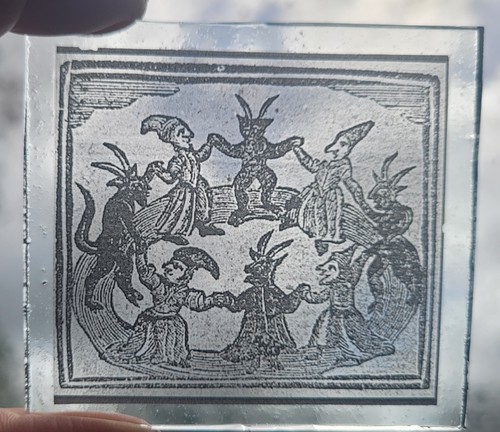 Stained glass witches - glass,