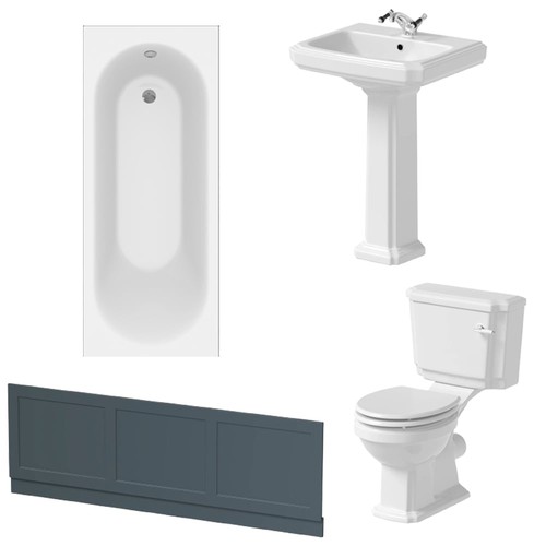Bathroom suite 1700mm single - bathroom,