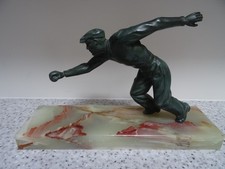 SPELTER FIGURE OF A BOULES