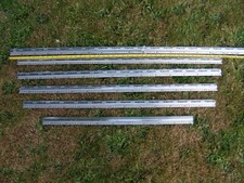 6x Chrome Zigzag Gripperrods Door Threshold Door Bars Carpet to Hard Floor