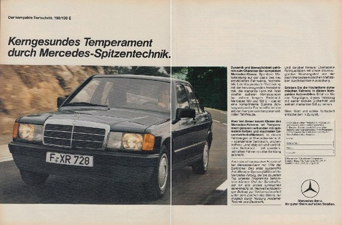 1984 mercedes benz 190 - 190/190, e